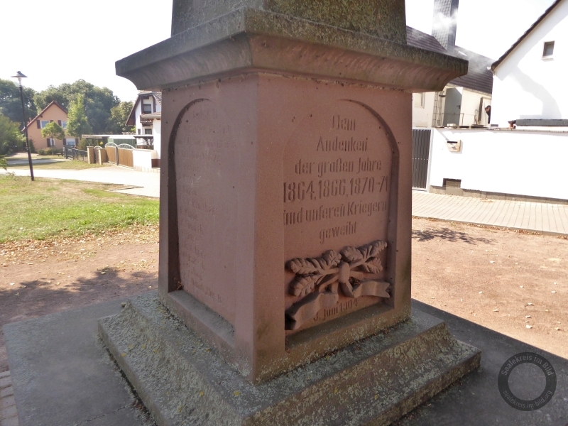 Denkmal für die Deutschen Einigungskriege auf dem Denkmalplatz in Lochau (Schkopau) im Saalekreis