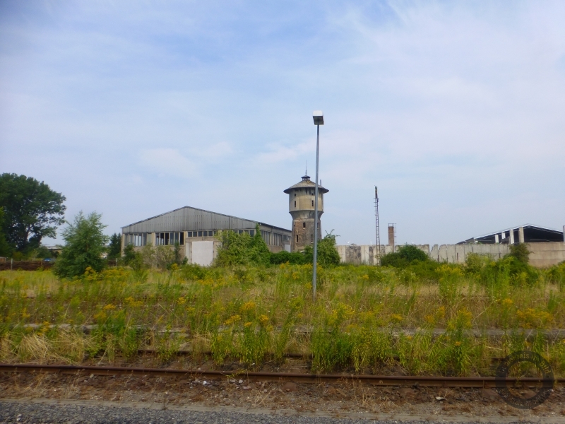 Wasserturm am Bahnhof in Querfurt im Saalekreis