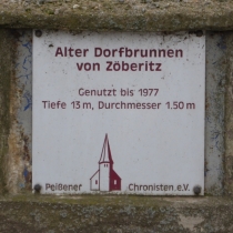 Dorfbrunnen in Zöberitz bei Halle im Saalekreis