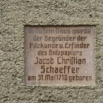 Gedenktafel für Jacob Christian Schäffer in Querfurt