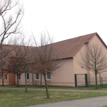 Kulturhaus (Gemeindehaus) in der Paul-Schmidt-Straße in Langenbogen (Gemeinde Teutschenthal) im Saalekreis