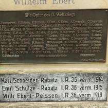Kriegerdenkmal Erster & Zweiter Weltkrieg in Peißen (Stadt Landsberg) im Saalekreis