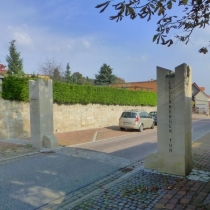 Denkmal für das Lederberger Tor in Querfurt im Saalekreis