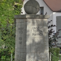 Mahnmal für die Opfer der Weltkriege in Zscherben (Teutschenthal)