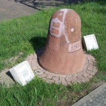 Halbmeilenstein in Schkopau