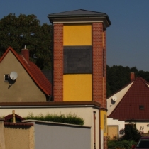 Trafoturm (Artenschutzturm) in Burgliebenau (Schkopau) im Saalekreis