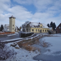 Trafoturm (Artenschutzturm) in Röglitz (Schkopau) im Saalekreis