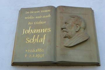 Gedenktafel für Johannes Schlaf in Querfurt