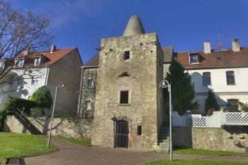 Stadtmauertürme beim Döcklitzer Tor in Querfurt im Saalekreis